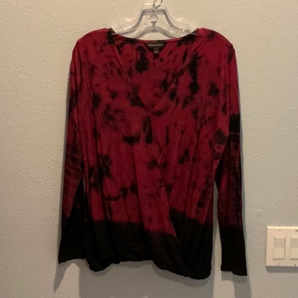 Tie-dye long sleeve top